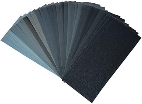 Miady Papier abrasif grain 120 à 3000, 36 feuilles